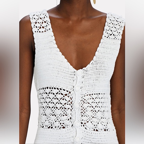 Magali Pascal Ingrid Crochet Jumpsuit in Off White. Size Small. NWOT - Picture 9 of 16